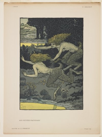 The Little Faunesses by Émile Froment